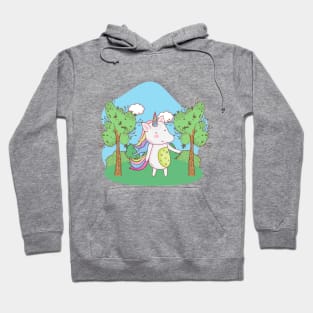 Cute Little Unicorn Standing In A Field Hoodie